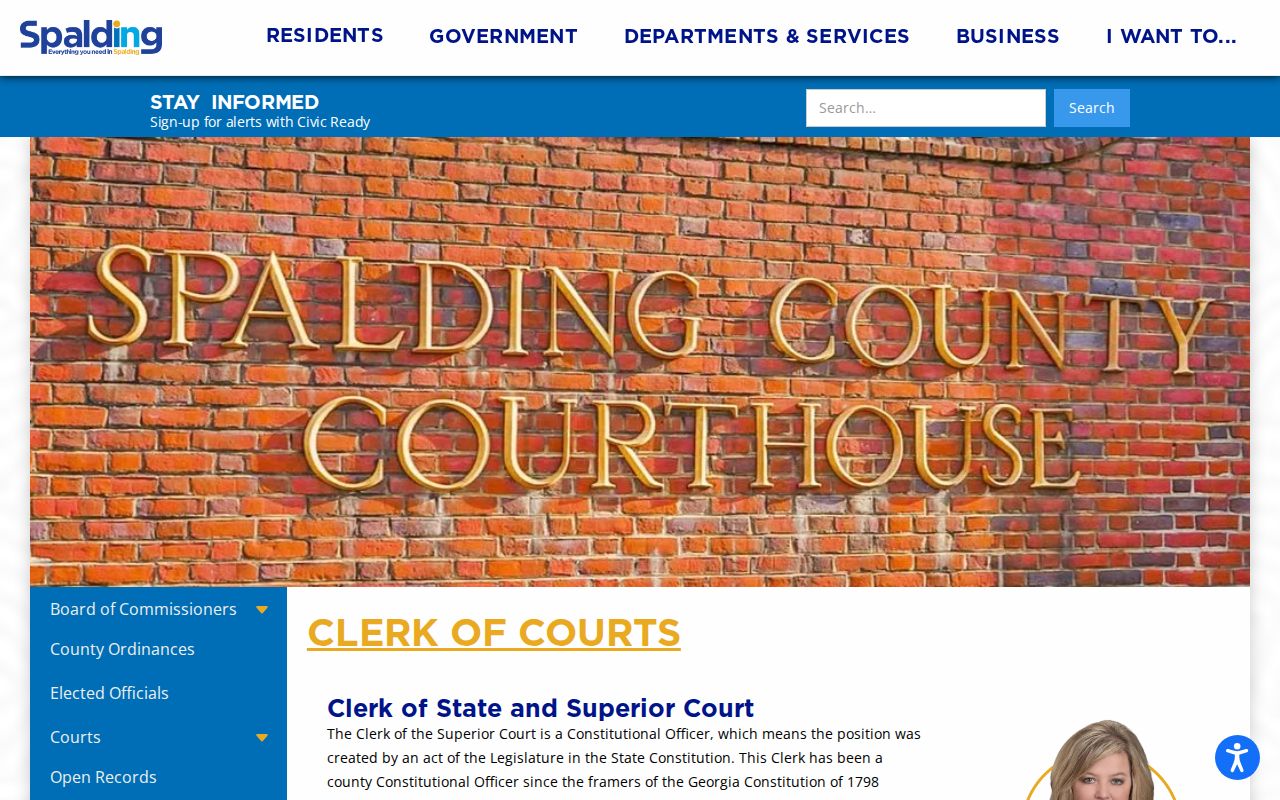 Spalding County court records gateway for warrant and disposition research
